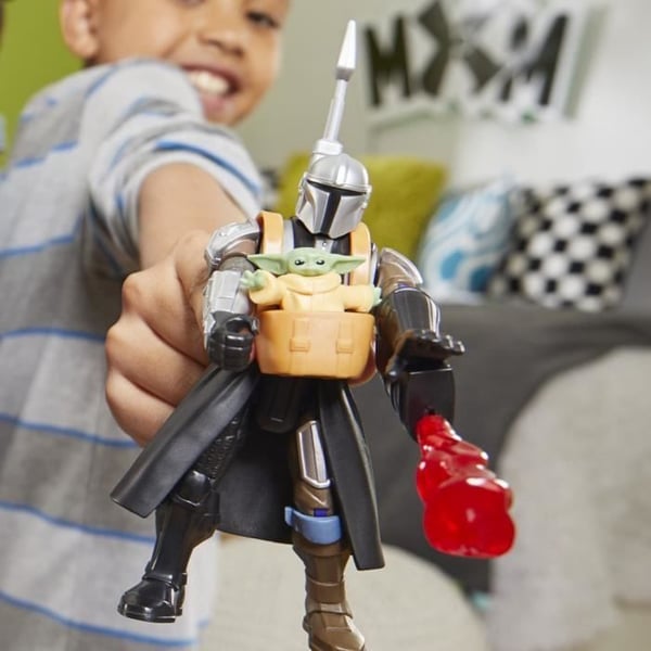MixMashers Mandalorian og Grogu. Deluxe tilpasselig figur, der kan blandes og matches med tilbehør. Star Wars. Fra 4 år