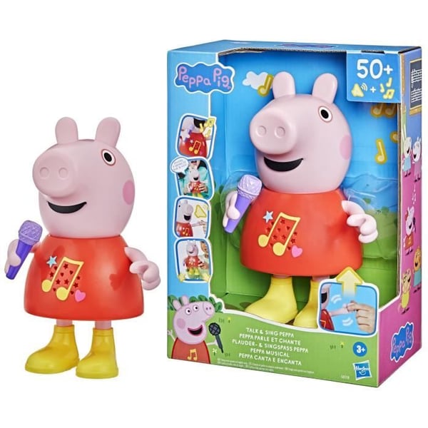 Peppa Pig Pratande och Sjungande Musikleksak med Över 50 Ljud. Fraser och Sånger. Förskoleleksaker för Flickor och Pojkar