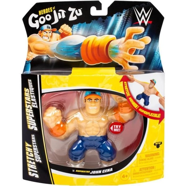 Venytysfiguuri - GOO JIT ZU WWE - John Cena - 11 cm - Joustava rakenne - Joustava 3x