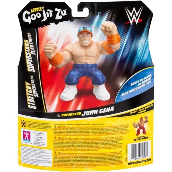 Venytysfiguuri - GOO JIT ZU WWE - John Cena - 11 cm - Joustava rakenne - Joustava 3x