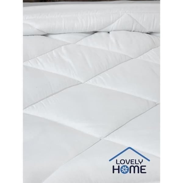 LOVELY HOME 350g/m² Anti-mide Tempereret Dynebetræk - 220 x 240 cm - Hvid
