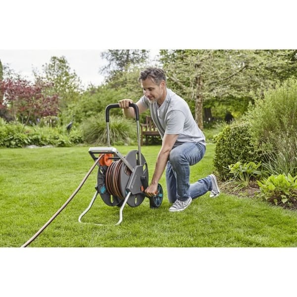 GARDENA CleverRoll L slangeopruller med hjul - Velegnet til store haver - 5 års garanti