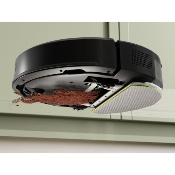 Robotstøvsuger - IROBOT Roomba 105 Combo + Automatisk tømning - 2 timer - 7000 Pa - 400 ml - Sort