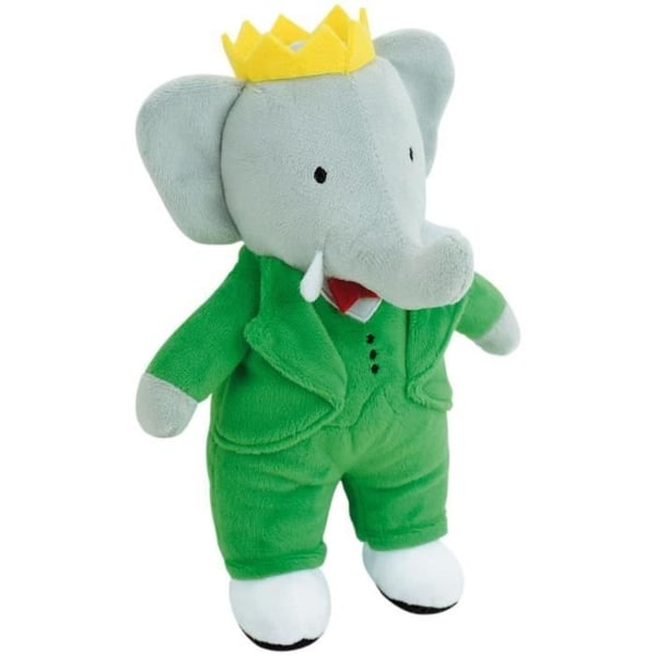 Babar Elefantplys +/- 20 cm - JEMINI - Perfekt repræsentation af elefanternes konge.