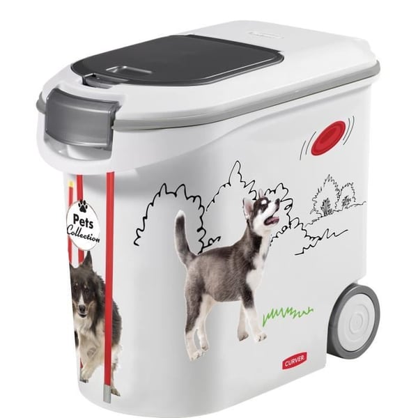 CURVER torrfoderbehållare - 35L/12 kg - PETS COLLECTION - För hundar