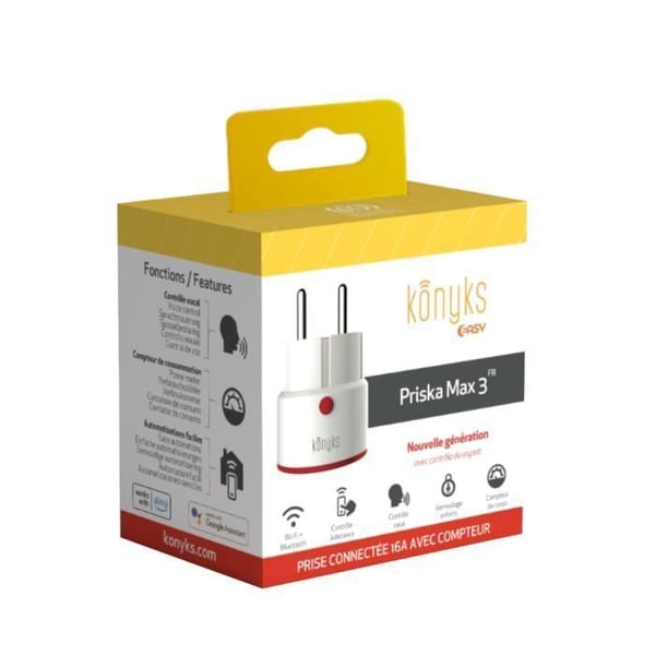 Konyks Smart Home Accessories Wi-Fi + BT 16A Anslutet Eluttag 2022 WH