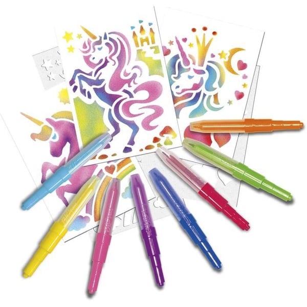 Fantastiska hästar aktivitetsset - LANSAY - BLOPENS - Airbrush-effekt - från 5 år