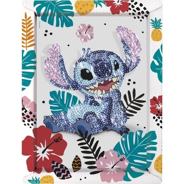 STITCH paljettkollektion. Kreativt spel. Disney Stitch-set. Från 7 år. LANSAY
