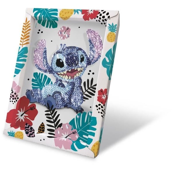 STITCH paljettkollektion. Kreativt spel. Disney Stitch-set. Från 7 år. LANSAY