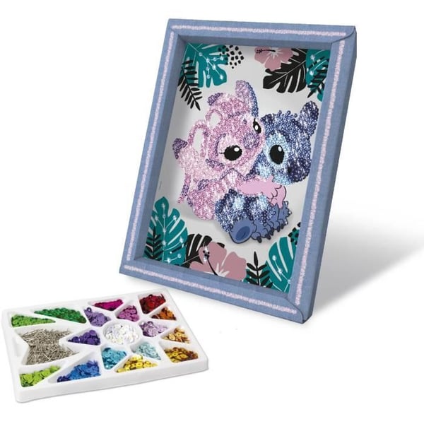Luova peli - LANSAY - Paljettikokoelma - STITCH & ANGEL - 7-vuotiaasta alkaen