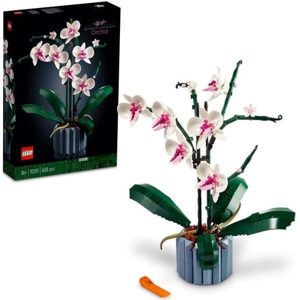 LEGO Icons 10311 Kunstige Orkidéer Indendørs Blomster. Boligindretning