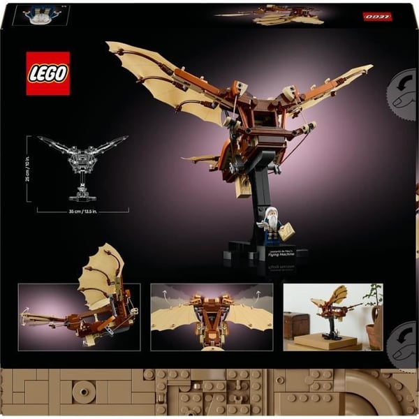 LEGO Icons 10363 Leonardo da Vincis flyvende maskine - Dekoration til voksne