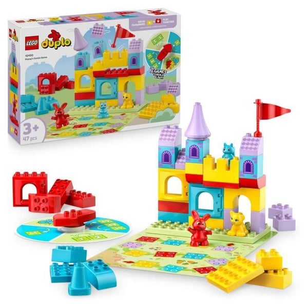 LEGO DUPLO 10450 Hopsys Slot Legesæt - Byggelegetøj til 3-årige med dyr