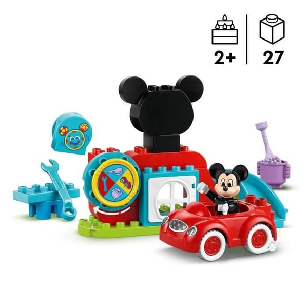 LEGO DUPLO | Disney 10454 Mickey's Hus & Bil - Byggesæt til 2-årige