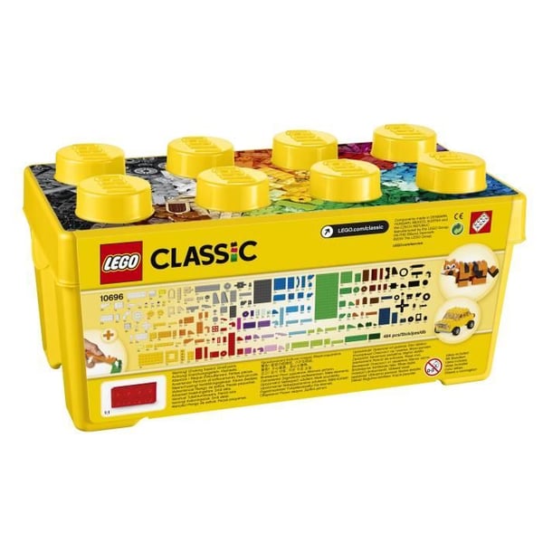 LEGO Classic 10696 Luova palikoiden säilytyslaatikko. Helppo lelujen säilytys. LEGO Masters -fanilahja.