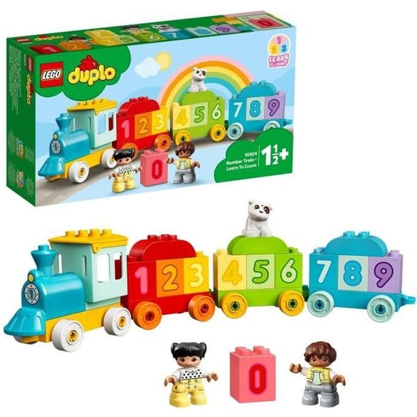 LEGO 10954 DUPLO Siffertåg - Lär dig räkna Pedagogiskt spel 1,5 år. Babyleksak, present ELLER lärset