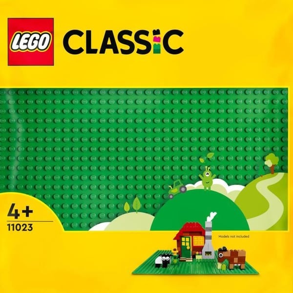 LEGO 11023 Klassisk Grøn Byggeplade 32x32. Byggeplade. Samling og Fremvisning.