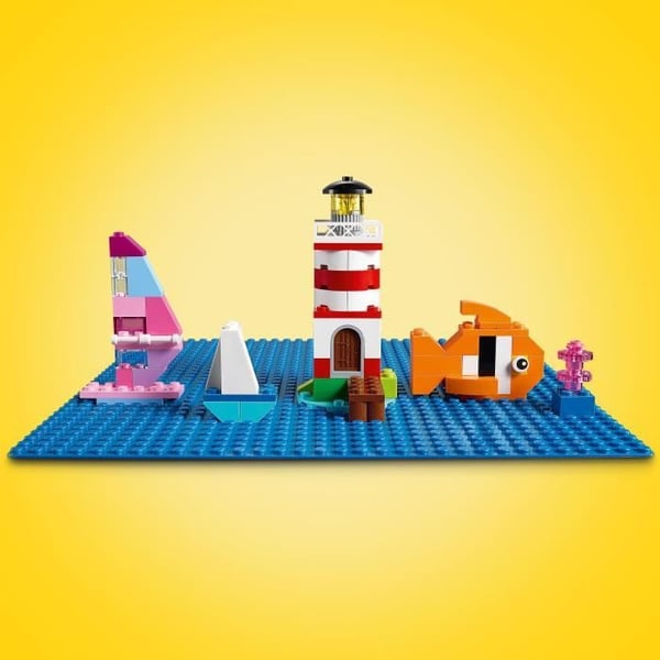 LEGO 11025 Klassisk blå byggeplade 32x32. Byggeplade til byggeri. Samling og fremvisning