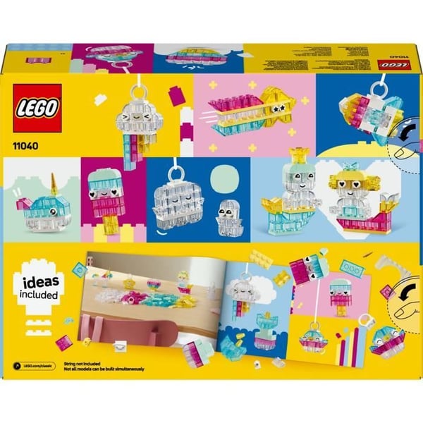 LEGO Classic 11040 Magiska Genomskinliga Klossar - Byggset för åldrarna 5 och uppåt