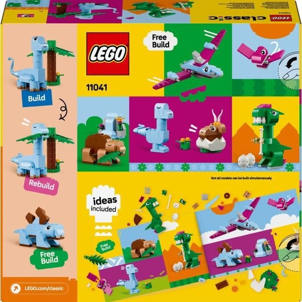 LEGO Classic 11041 Kreative Dinosaurer - Byggelegetøj inklusive en T-rex