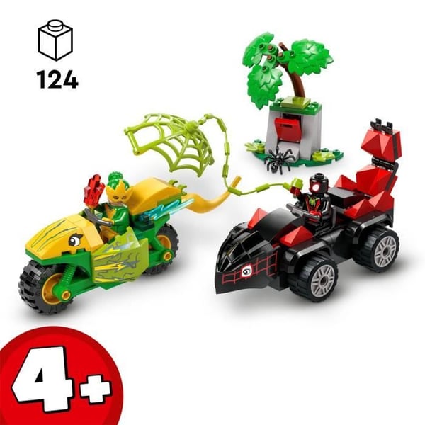 LEGO Marvel 11198 Spin og Elektro Dino Jagt - Spidey og hans fantastiske venner