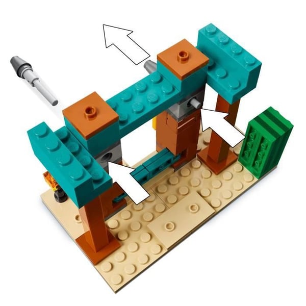 LEGO Minecraft 21267 Ørkenpatrulje - Byggesæt fra 7 år