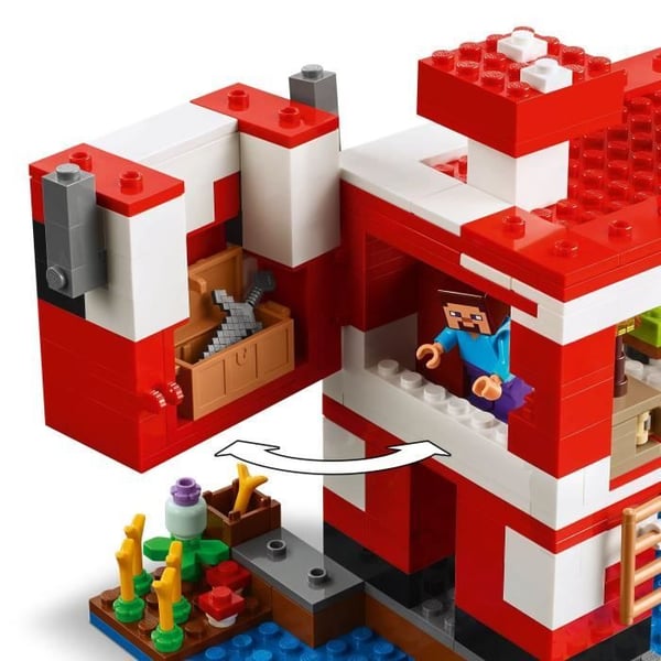LEGO Minecraft 21270 Mooshroom-hus - Byggesæt til piger fra 8 år