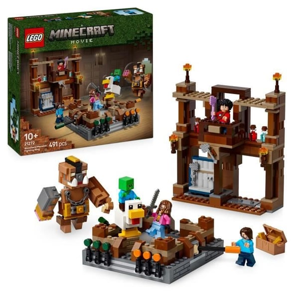 LEGO Minecraft 21272 Skovgårdens Ring - Byggesæt til Drenge fra 10 år