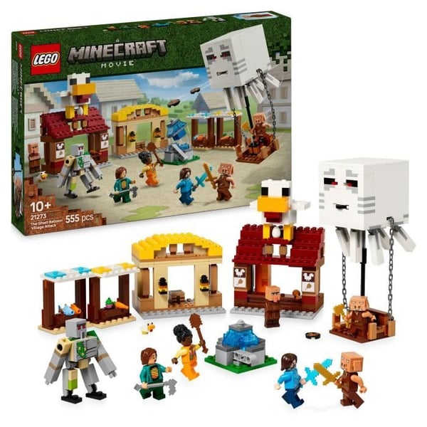 LEGO Minecraft 21273 Spøgelsesangreb på landsbyen - Spil for drenge fra 10 år