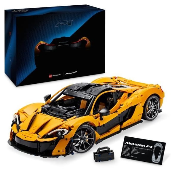 LEGO Technic 42172 McLaren P1 - Hyperbilsmodellbyggsats för vuxna fordonsentusiaster