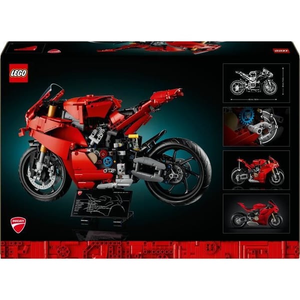 LEGO Technic 42202 Ducati Panigale V4 S Motorcykel - Motorcykel att bygga för vuxna