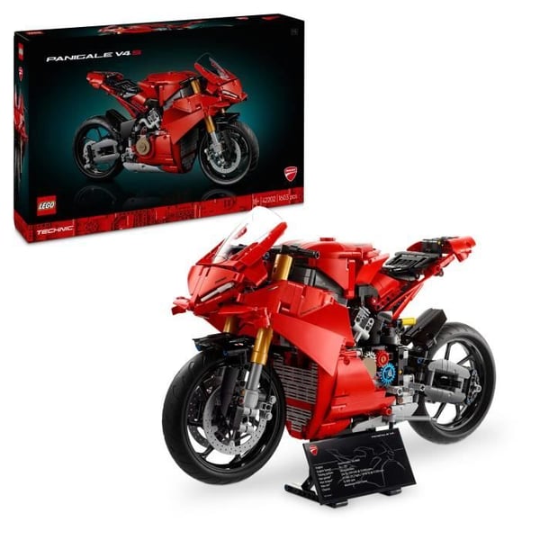 LEGO Technic 42202 Ducati Panigale V4 S Motorcykel - Motorcykel att bygga för vuxna