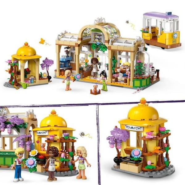 LEGO Friends 42671 Kasvikahvila ja kukkateline - Rakennussetti 9+ vuotiaille
