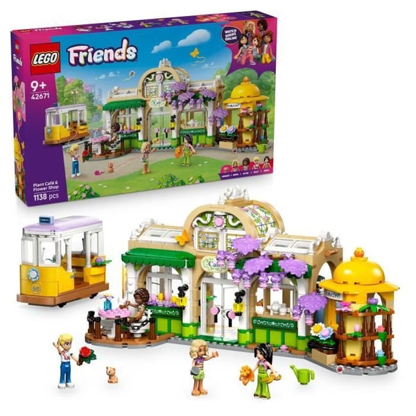 LEGO Friends 42671 Plantecafé og Blomsterstand - Byggesæt fra 9 år