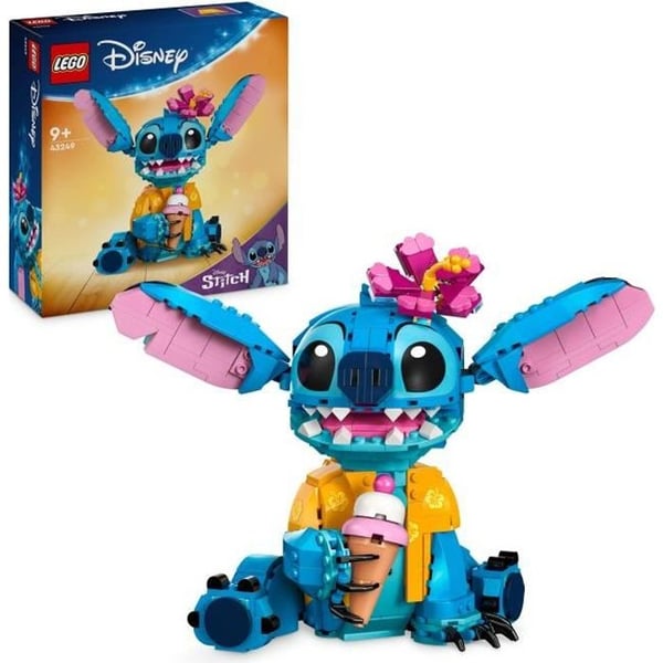 LEGO | Disney 43249 Stitch. Barnbyggset. Glasstrut och figur