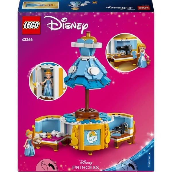 LEGO | Disney Prinsesse 43266 Askepots Kjole - Byggesæt til piger i alderen 9