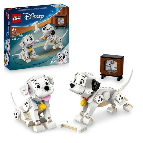 LEGO | Disney 43271 Lucky og Penny. Hvalpene fra 101 Dalmatinere - Spil for piger fra 6 år