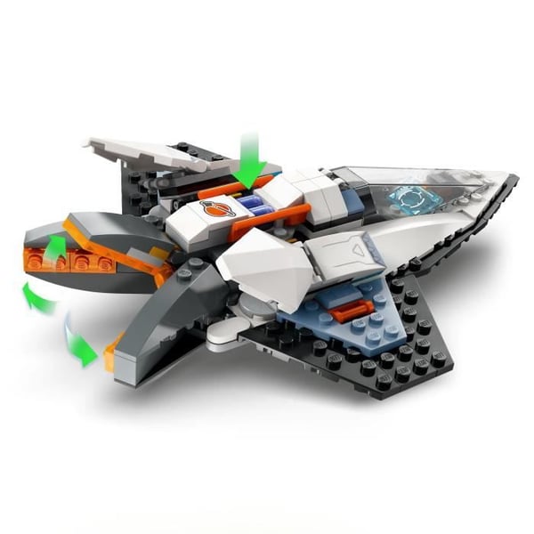 LEGO 60430 City Starship. Rumlegetøj. Gave til børn fra 6 år. Kreativ leg med minifigurer.