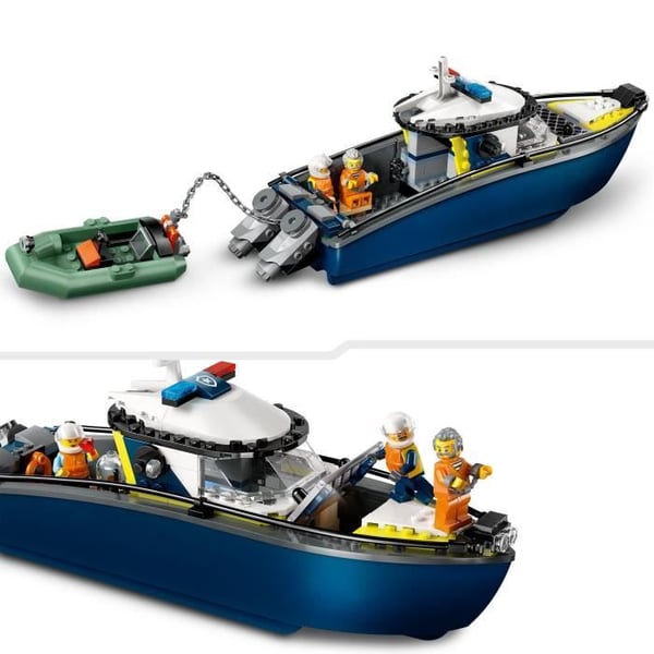 LEGO City 60456 Politibådsjagt - Legetøj til drenge fra 6 år