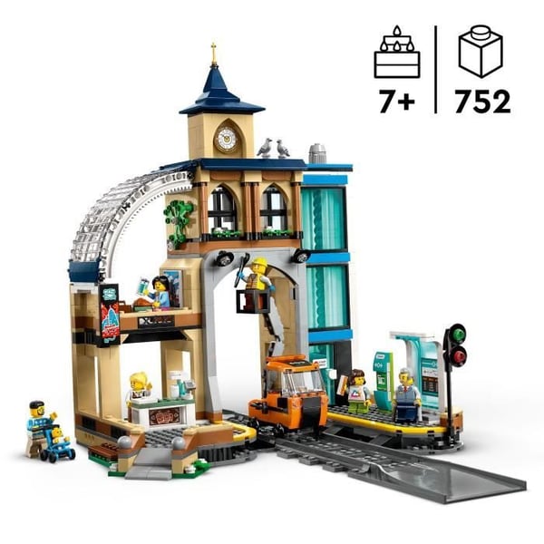 LEGO City 60469 Hovedbanegården - Byggesæt til børn fra 7 år