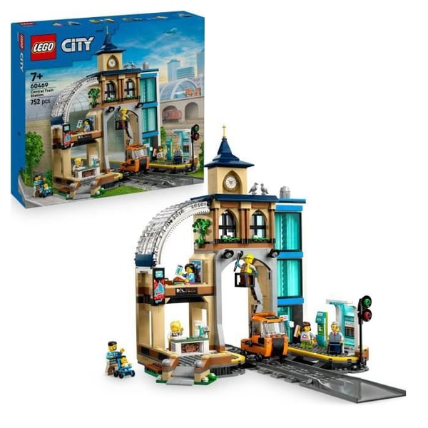 LEGO City 60469 Hovedbanegården - Byggesæt til børn fra 7 år