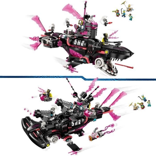 LEGO Dreamzzz 71500 Nightmare Shark Ubåd - Kreativ leg for drenge i alderen 9 år