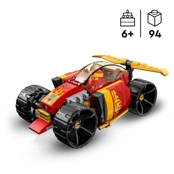 LEGO NINJAGO 71780 Kais Ninja Racer Evolution 2-i-1 Leksaksbil