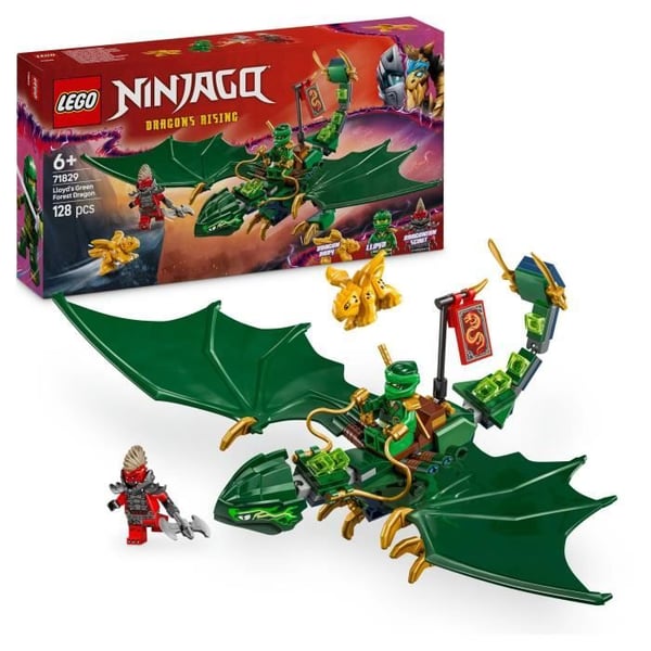 LEGO NINJAGO 71829 Lloyds Grønne Skovdrage - Byggesæt fra 6 år