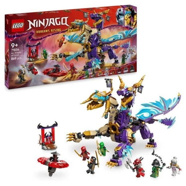 LEGO NINJAGO 71836 Arc: Koncentrationens Drage. Spil for drenge eller piger fra 9 år og opefter.