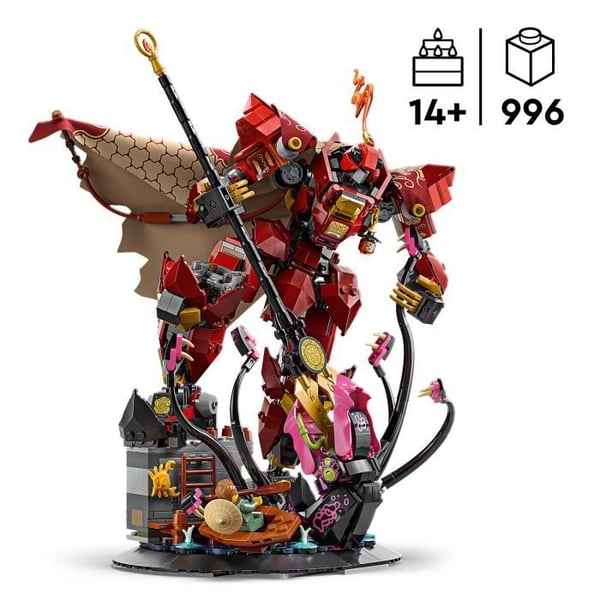 LEGO NINJAGO 71846 Ildridderrobot - Byggesæt til drenge fra 14 år - Kai