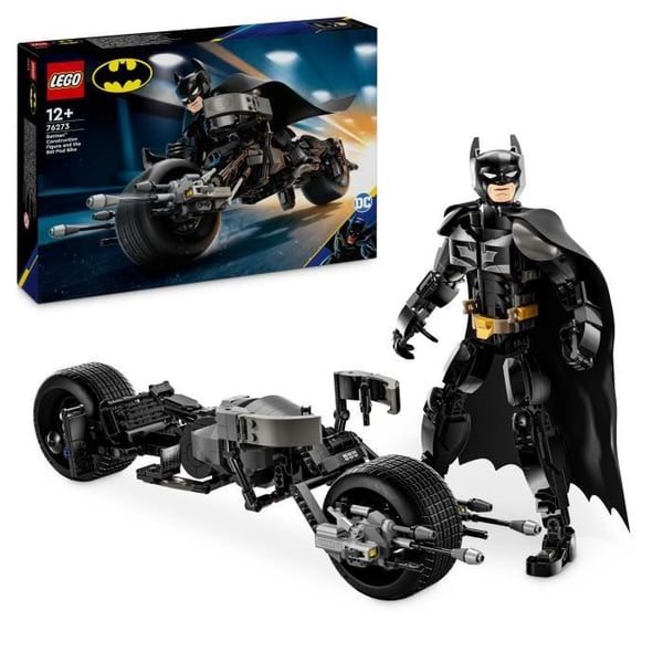LEGO DC Batman 76273 Bygbar Batman Minifigur og Bat-Pod Motorcykel