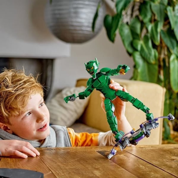 LEGO Marvel 76284 Green Goblin Bygbar Minifigur Superheltelegetøj til Børn