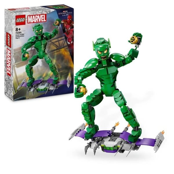 LEGO Marvel 76284 Green Goblin Bygbar Minifigur Superheltelegetøj til Børn