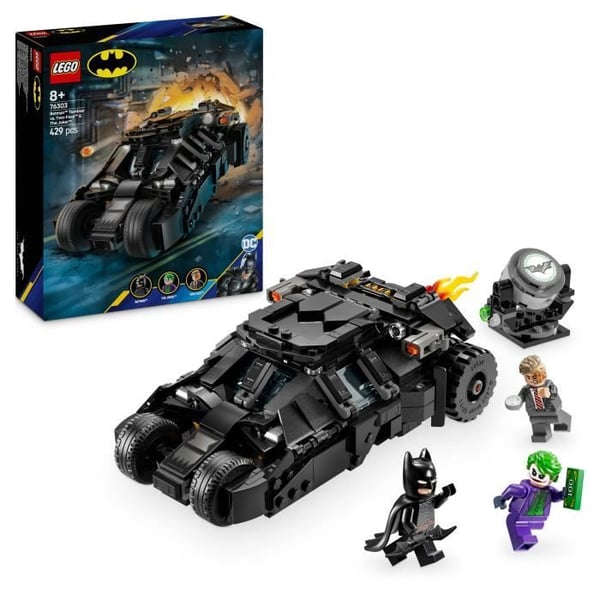 LEGO DC Batman 76303 Batmanin Batmobile-muki vastaan Kaksinaama ja Jokeri - Lelu